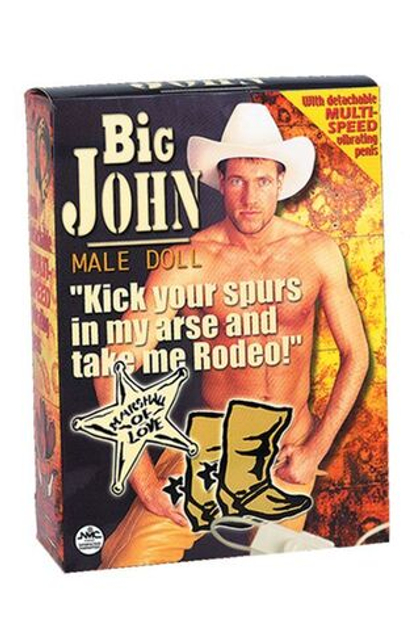 Надувная секс-кукла big john с виброфаллосом
