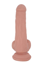 Телесный фаллоимитатор-реалистик dual density dildo - 20 см.