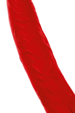 Насадка на пенис для двойного проникновения black&red - 16,5 см.