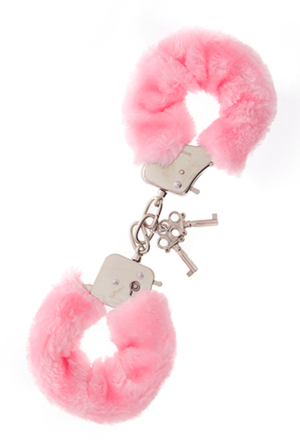Металлические наручники с меховой опушкой metal handcuff with plush