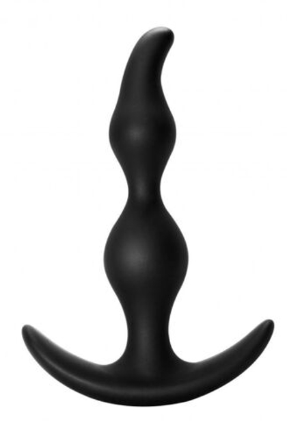 Анальная пробка Bent Anal Plug Black - 13 см.