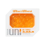 Оранжевый мастурбатор-стимулятор tenga uni topaz