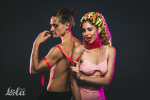 Красный ошейник circus с поводком