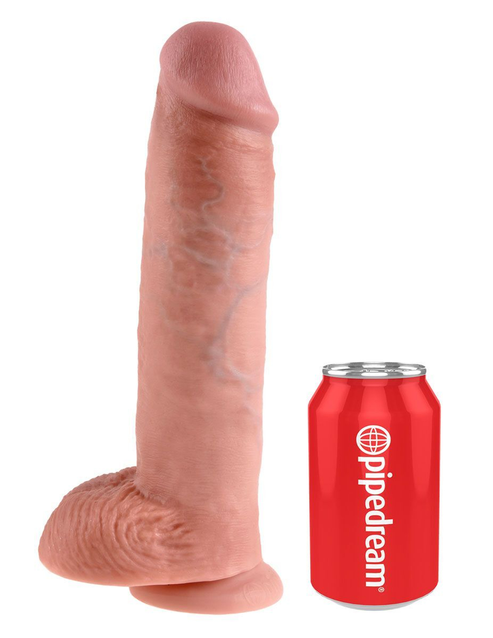 Реалистичный фаллоимитатор на присоске 11 cock with balls