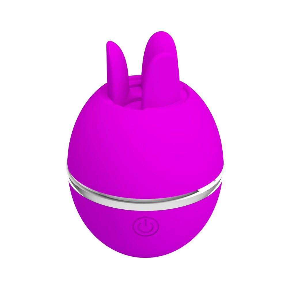 Лиловый двусторонний вибростимулятор клитора gemini ball