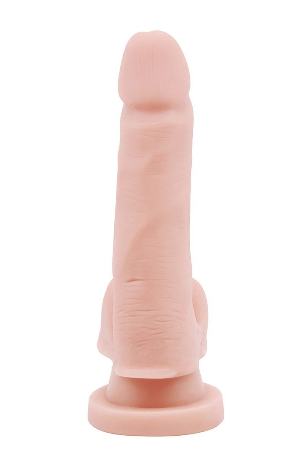 Телесный фаллоимитатор-реалистик dual density dildo - 14,5 см.