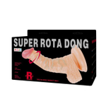 Реалистичный ротатор на присоске super rota dong - 21 см.