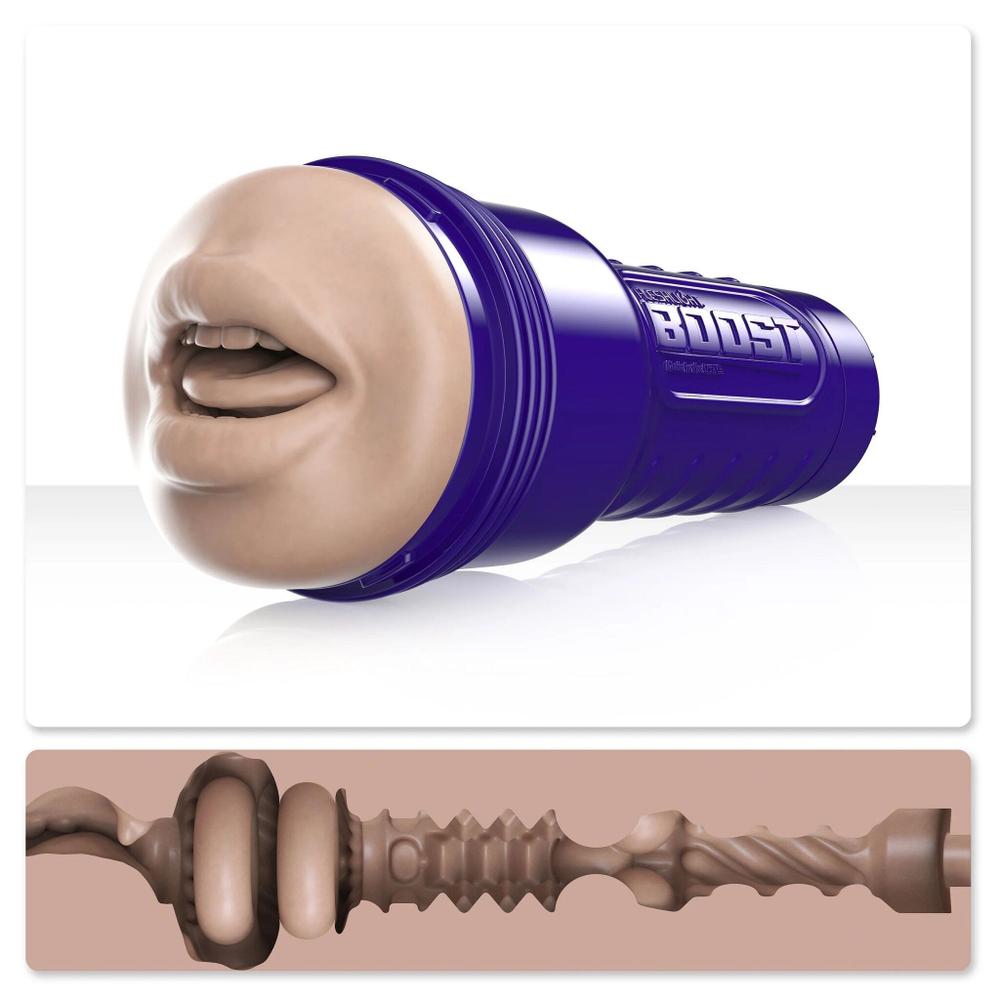 Супер реалистичный мастурбатор-колба с ротиком Fleshlight Boost Blow