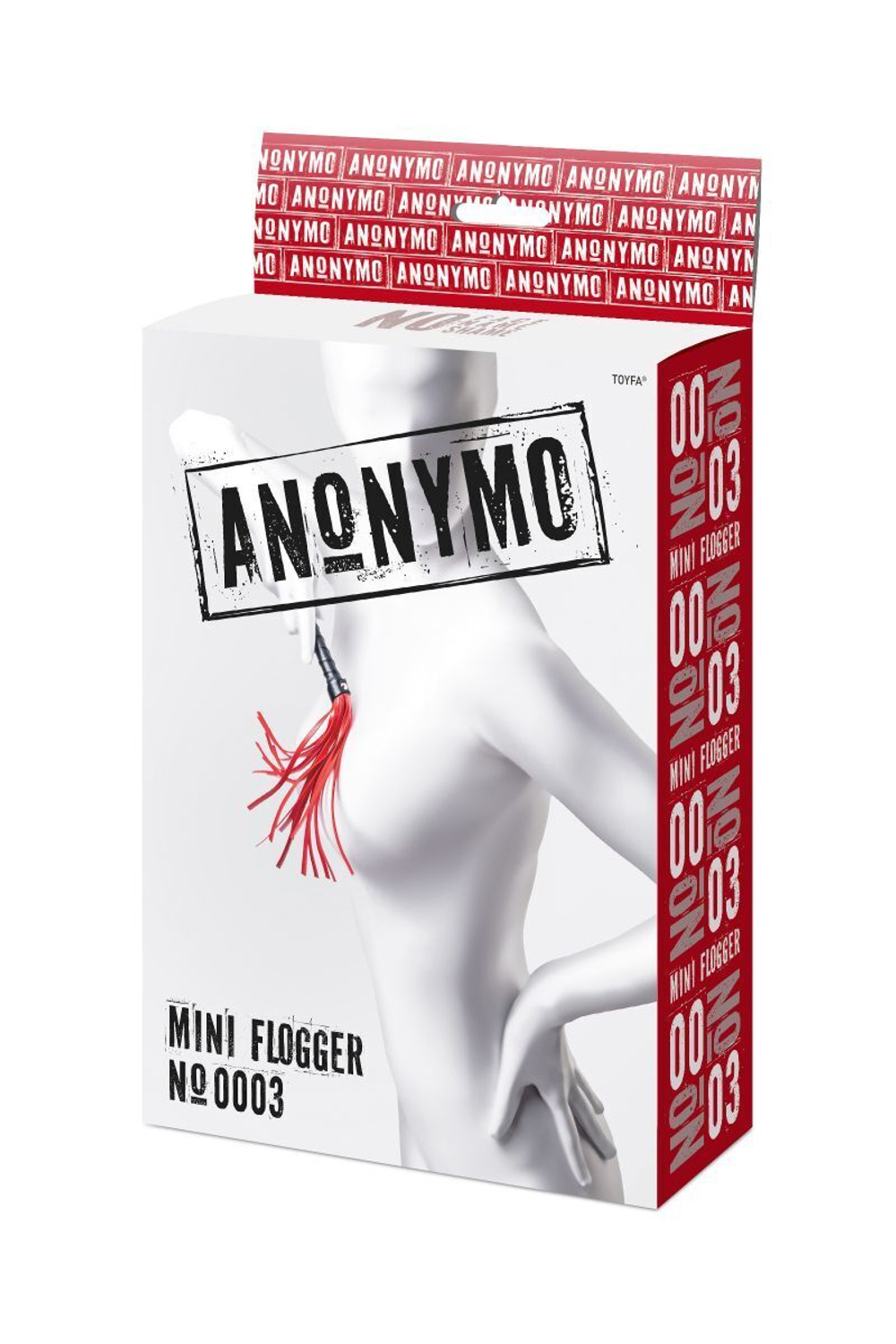 Красно-черный флоггер anonymo - 28 см.