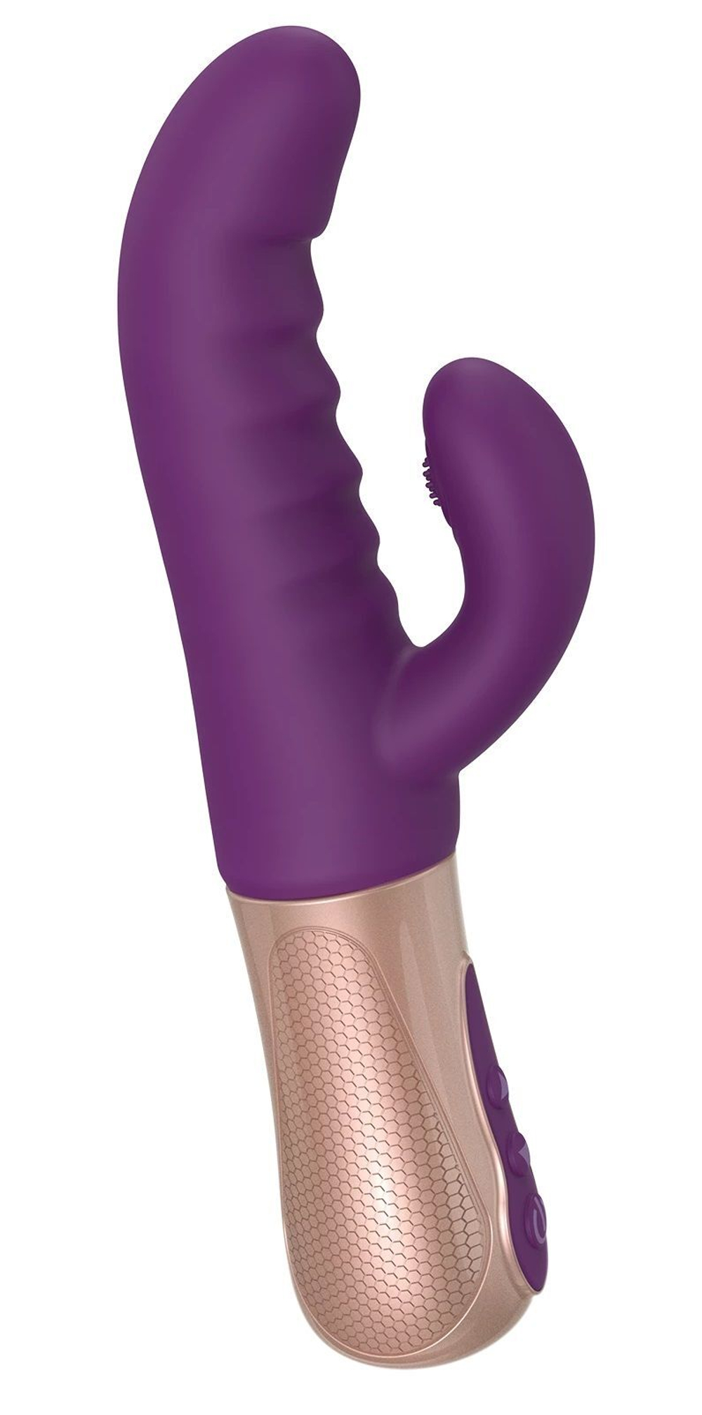 Фиолетовый вибратор-кролик sassy bunny - 21 см.