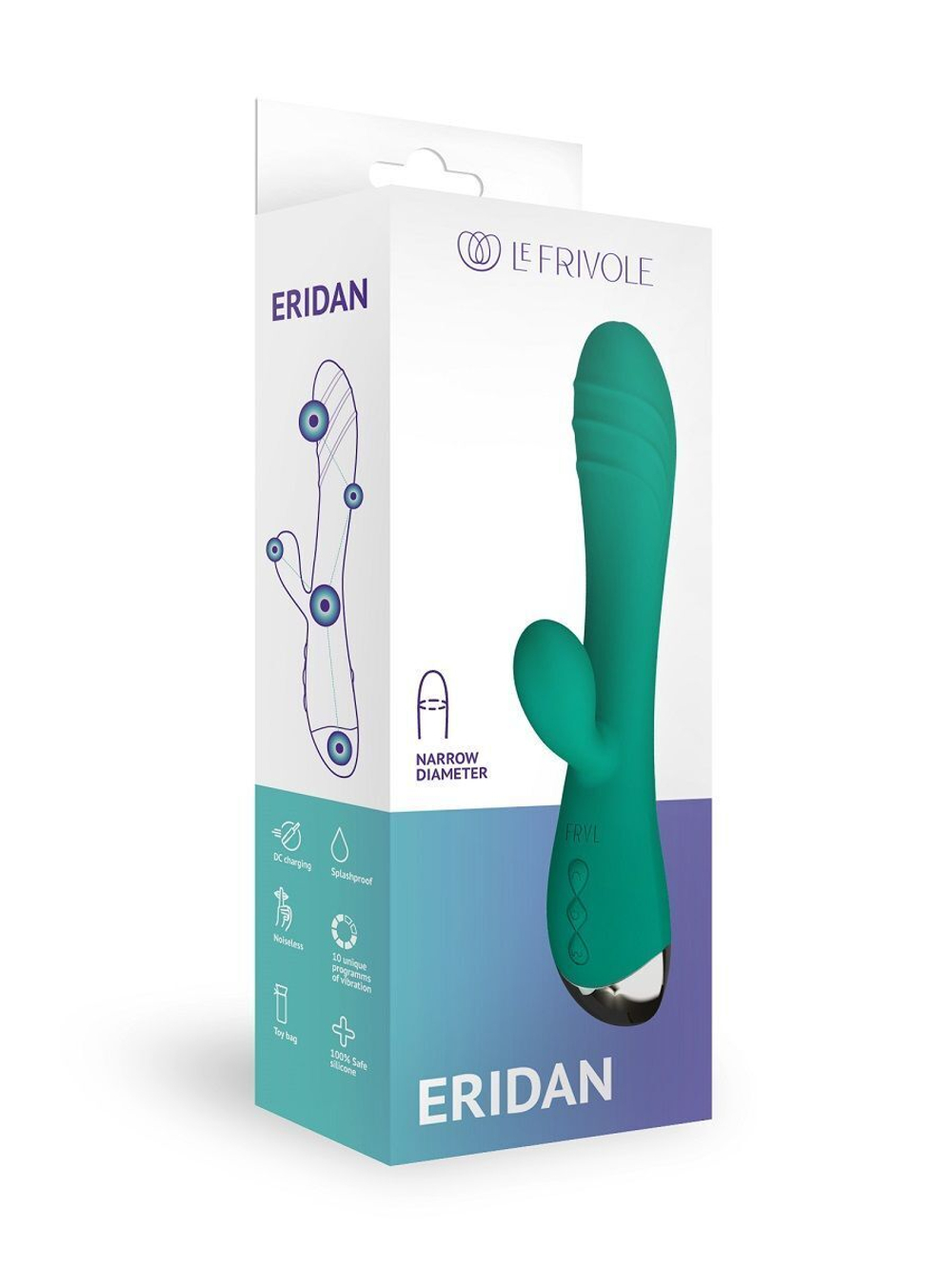 Вибратор-кролик Eridan - 21 см.