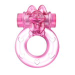 Розовое эрекционное кольцо с вибрацией Ring