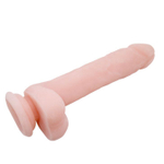Телесный фаллоимитатор на присоске super dildo - 21,5 см.
