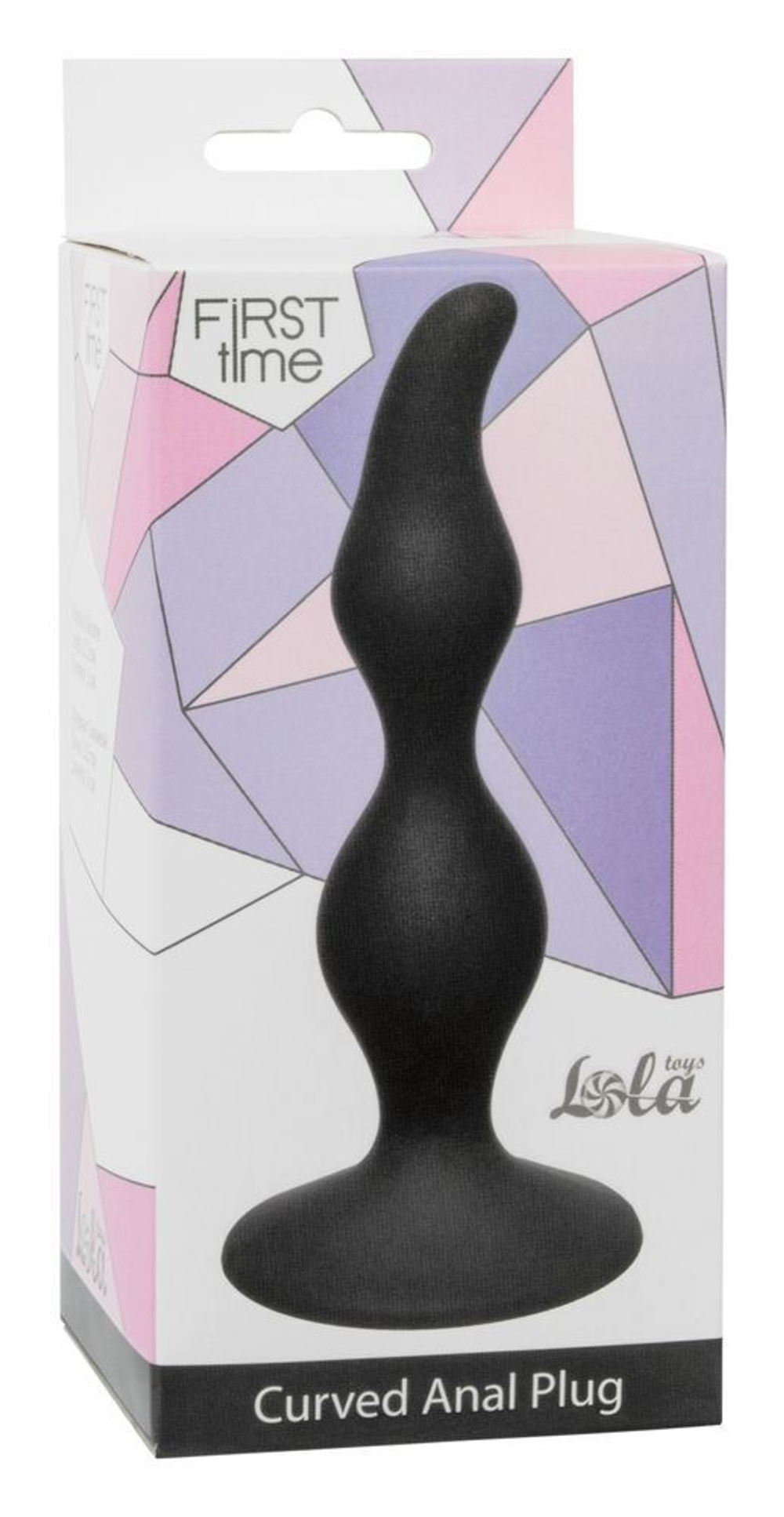 Анальная пробка Curved Anal Plug Black - 12,5 см.