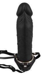Полый страпон с эффектом увеличения inflatable strap-on - 18,5 см.