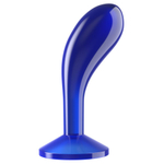 Синяя анальная втулка flawless clear prostate plug 6.0 - 15 см.