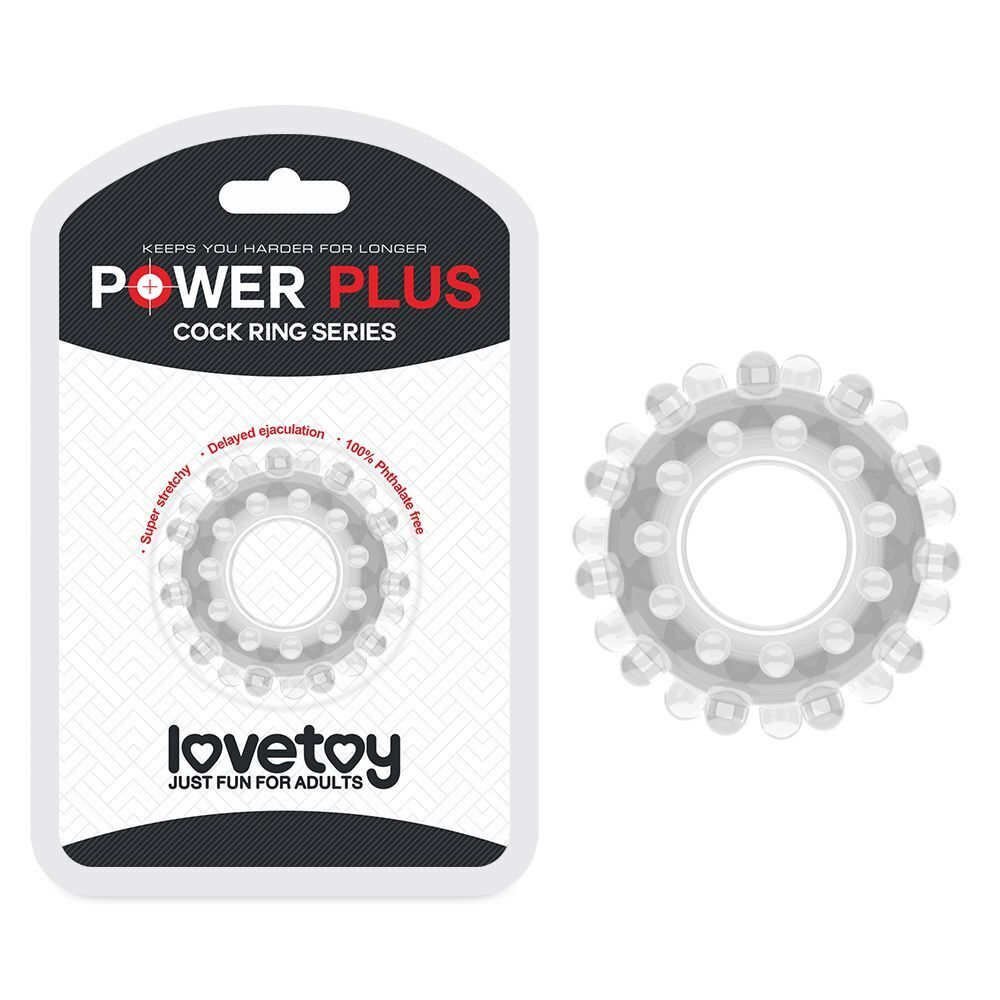 Прозрачное эрекционное кольцо power plus cockring