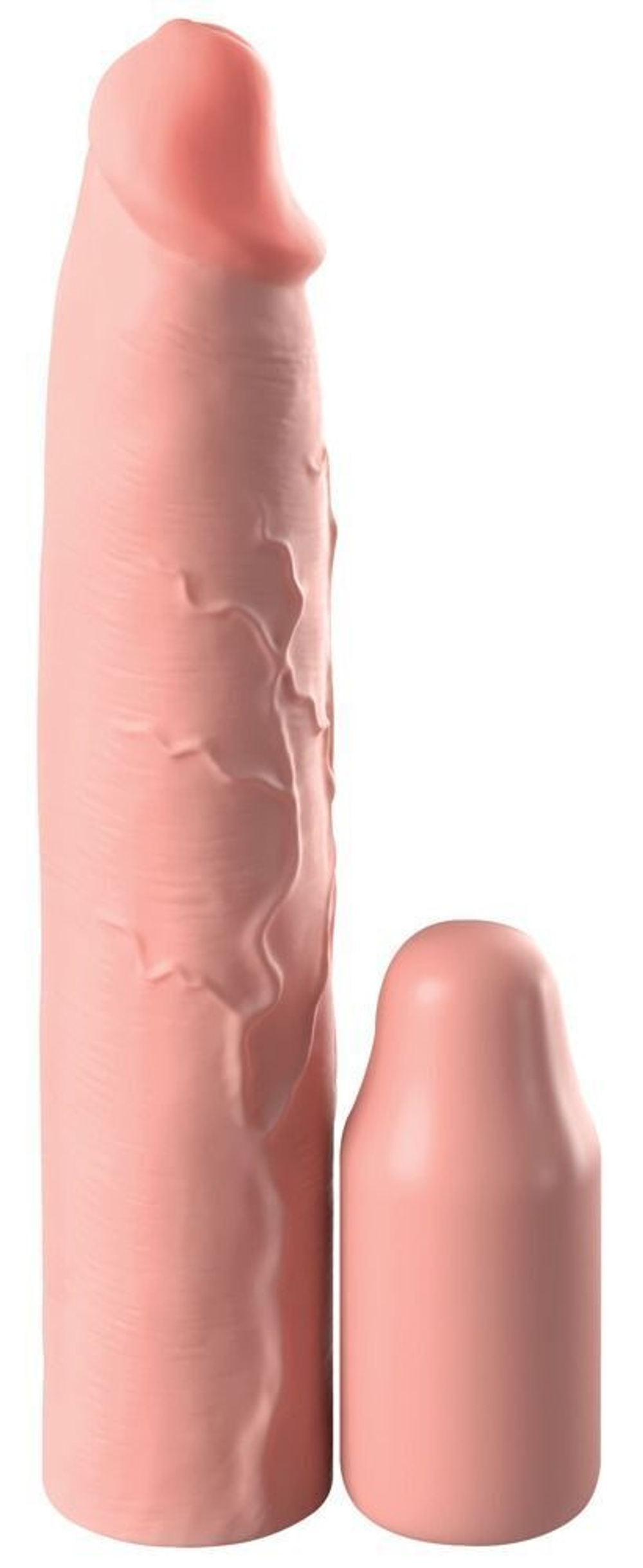 Телесная насадка-удлинитель 3 inch silicone mega x-tension - 22,9 см.