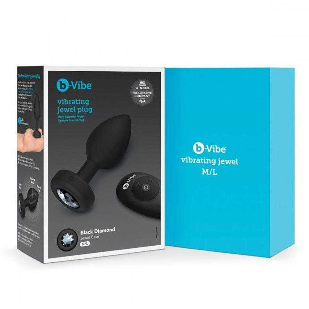 Анальная вибровтулка с кристаллом Vibrating Jewel Plug