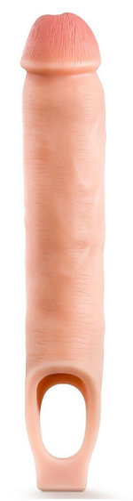 Телесная насадка-удлинитель 11.5 inch silicone cock sheath penis extender - 29,2 см.