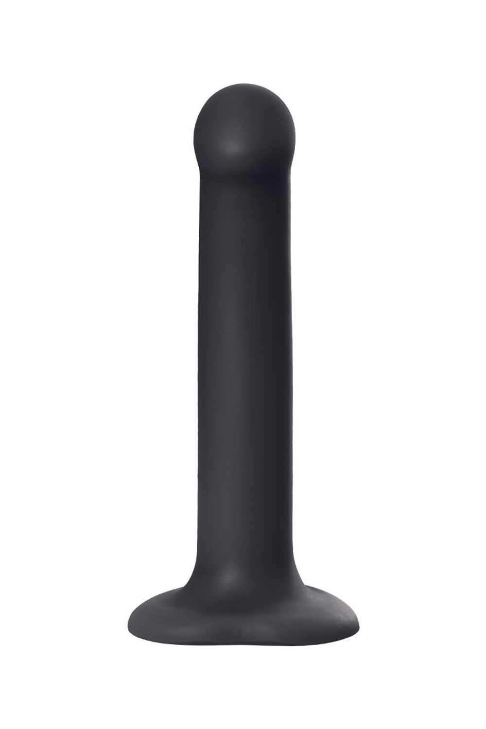 Черный фаллос на присоске silicone bendable dildo