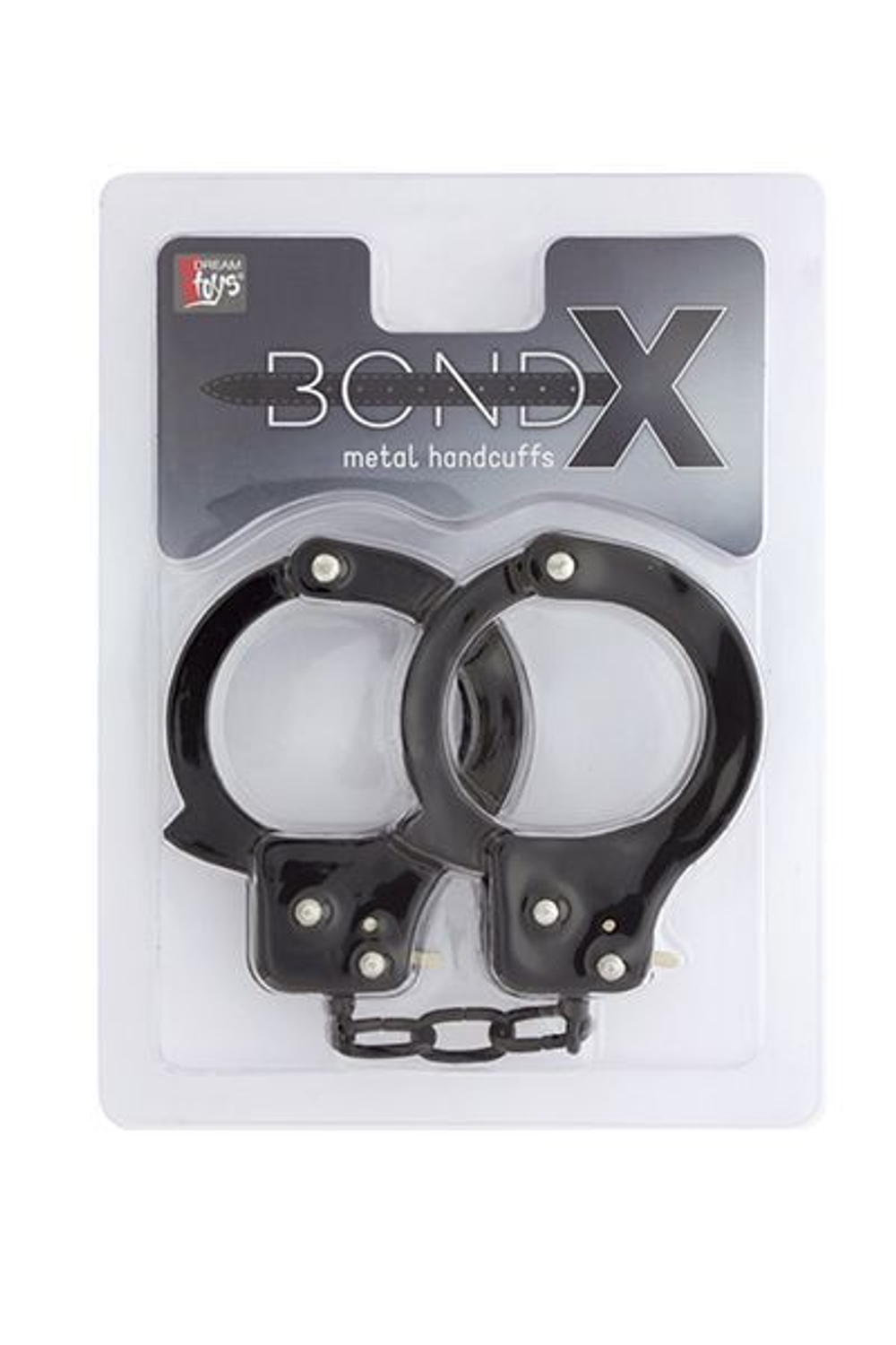Чёрные наручники из листового металла bondx metal cuffs black