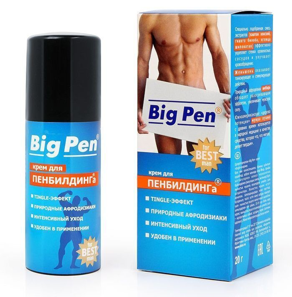 Крем Big Pen для увеличения полового члена