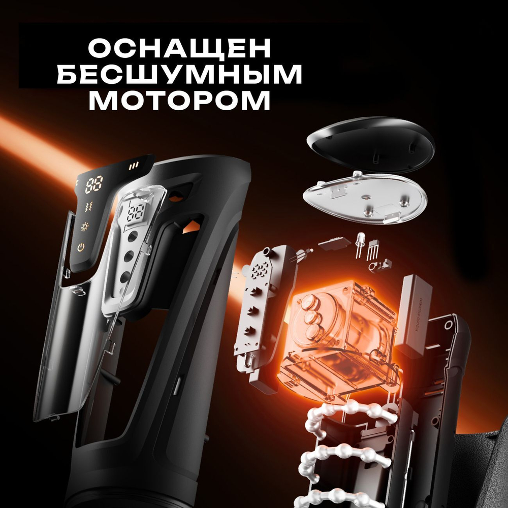 Пульсирующий нереалистичный мастурбатор с вибрацией и теплом Warrior-X