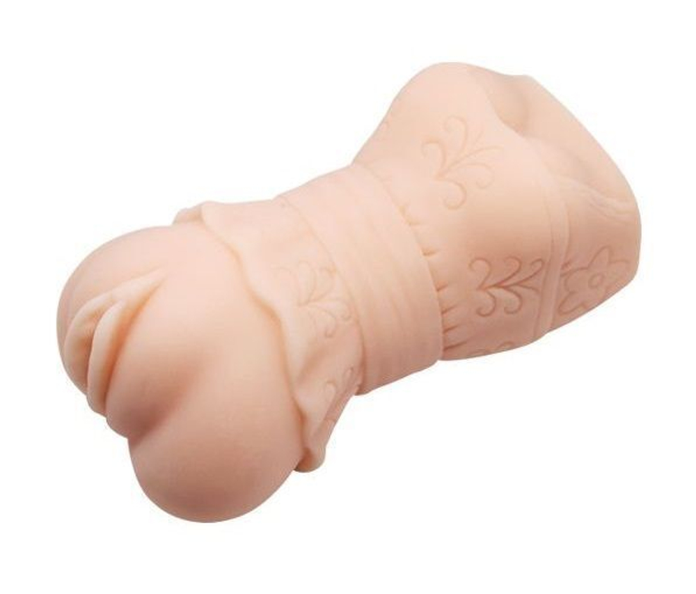 Реалистичный мягкий мастурбатор с эффектом смазки Sensual-X.