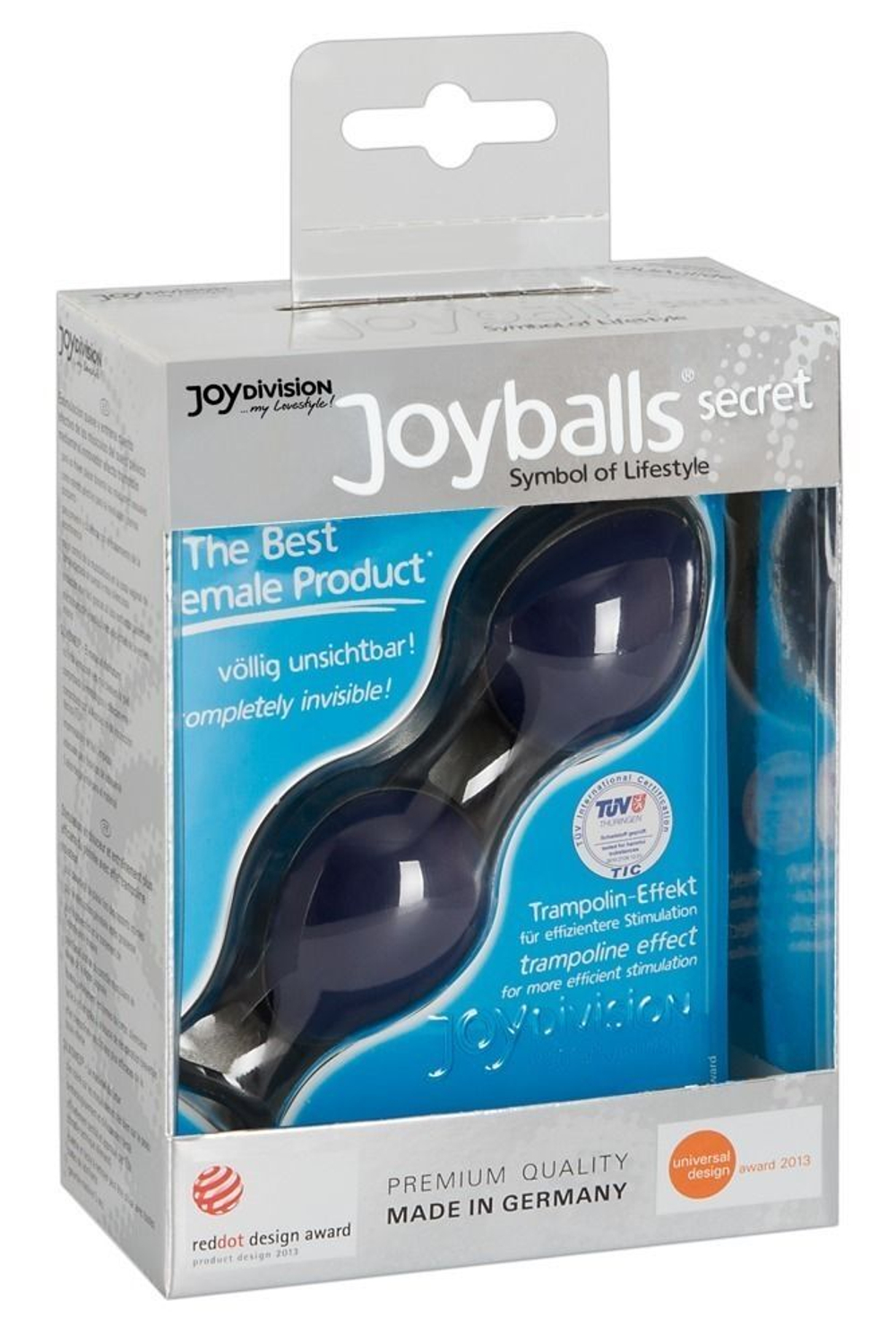 Вагинальные шарики на чёрной сцепке joyballs secret