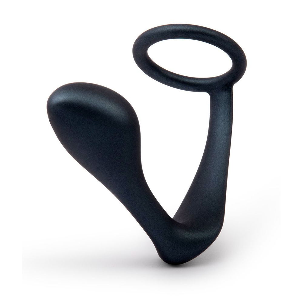Черное эрекционное кольцо со стимулятором простаты ringer cock ring & plug