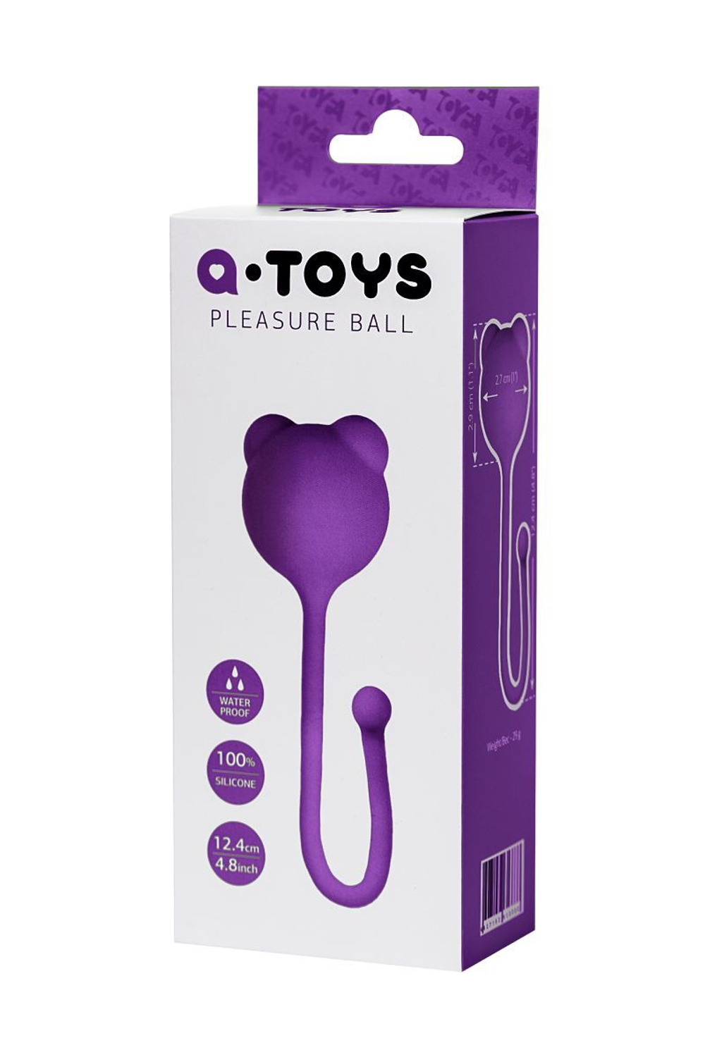 Силиконовый вагинальный шарик a-toys с ушками