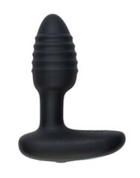 Черный интерактивный вибратор OhMiBod Lumen for Kiiroo с подсветкой - 10,2 см.
