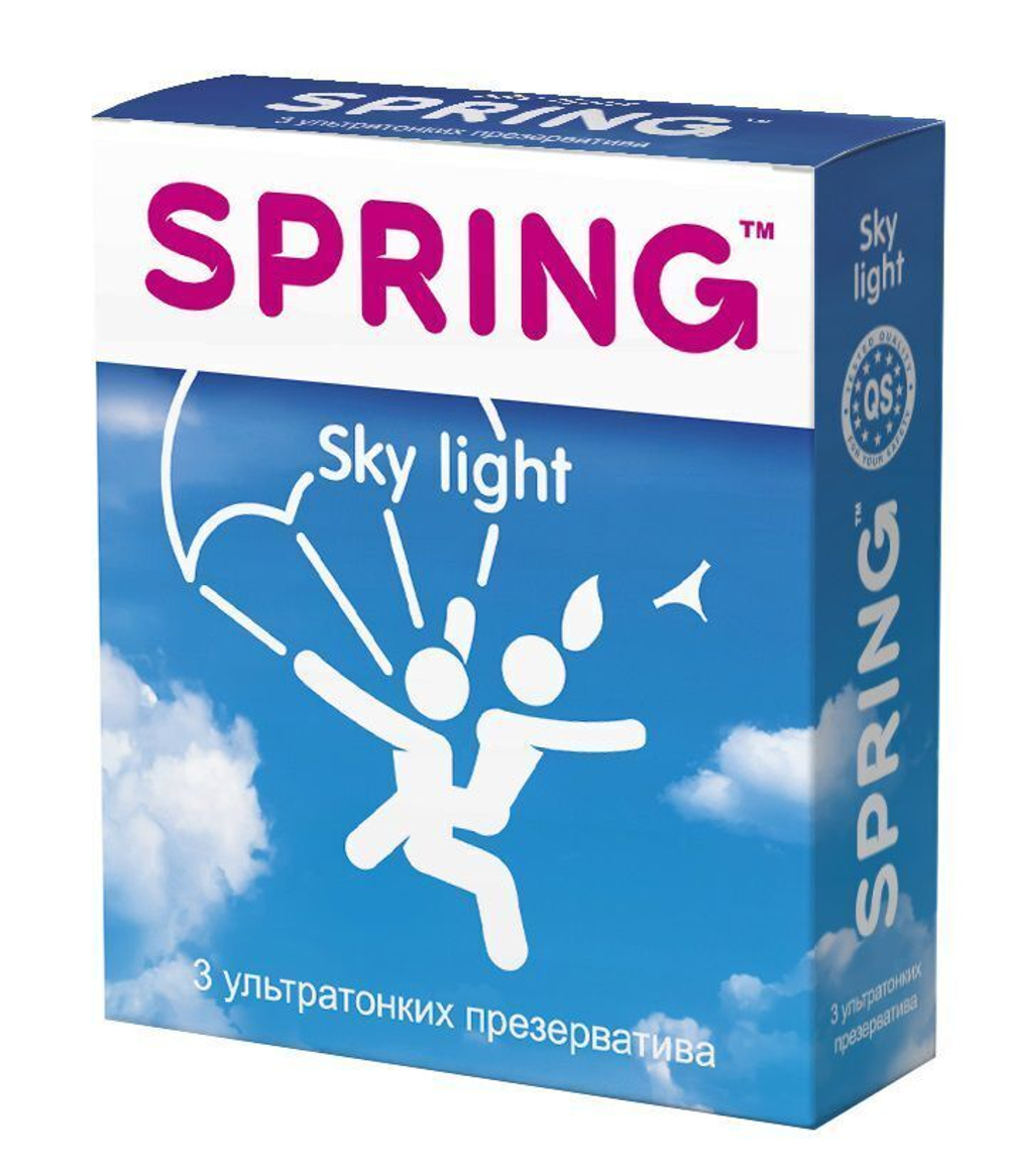 Ультратонкие презервативы Spring Sky Light