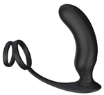 Черный массажер простаты remote p-pleaser