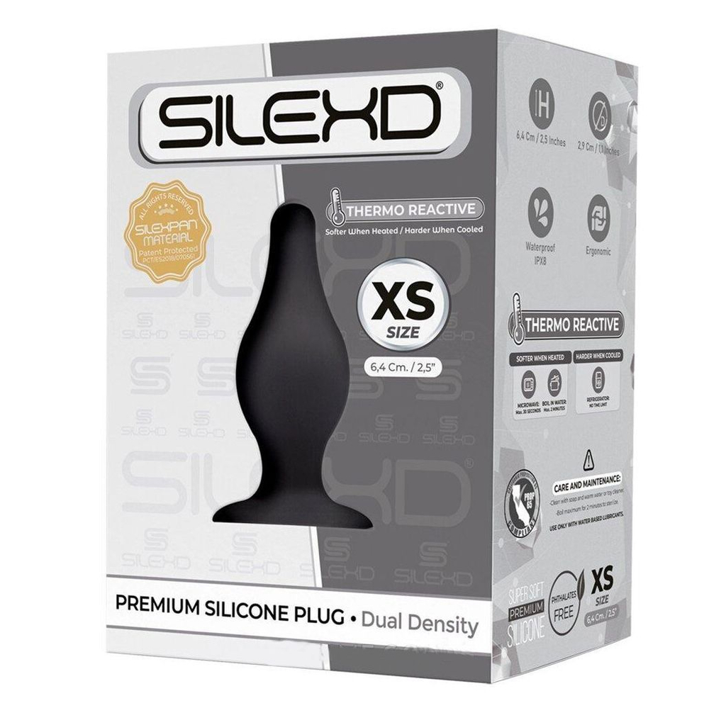 Черная анальная пробка SileXD