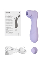 Сиреневый вакуумный стимулятор клитора satisfyer pro 2 generation 3