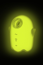 Желтый люминесцентный вакуум-волновой стимулятор клитора glowing ghost