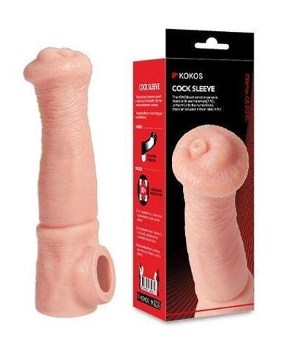 Телесная фантазийная насадка на член cock sleeve