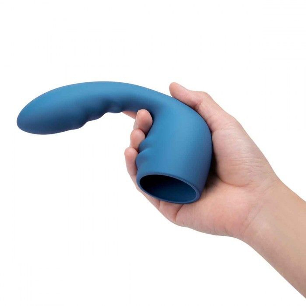 Синяя насадка flexi для вибратора le wand petite