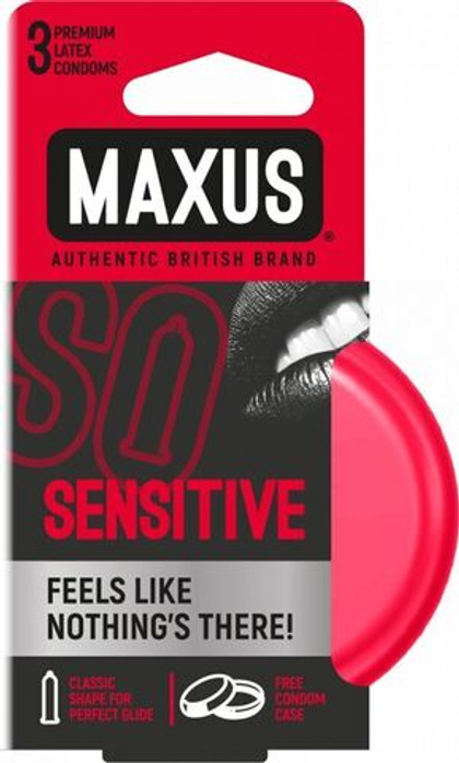 Ультратонкие презервативы в железном кейсе MAXUS Sensitive