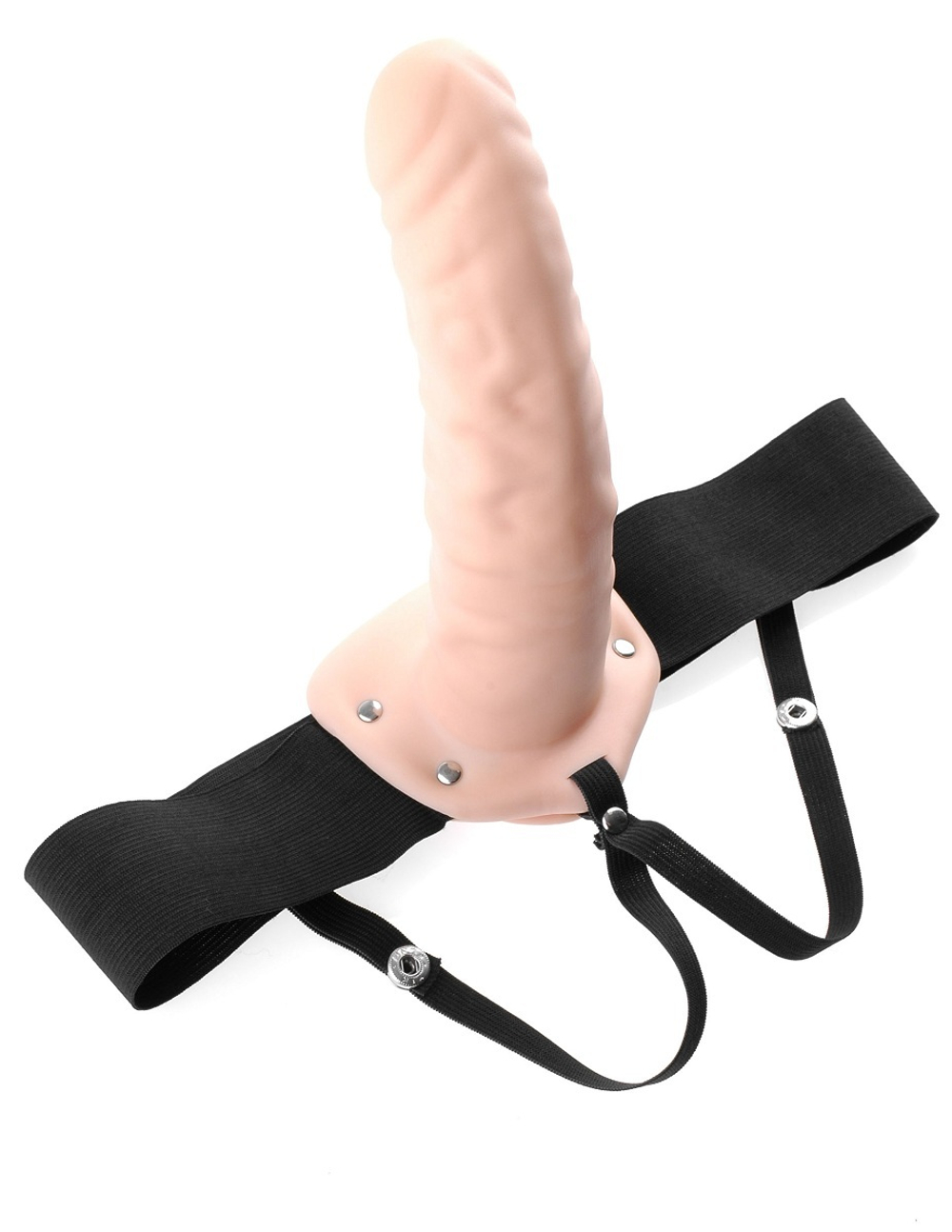 Полый страпон 8  hollow strap-on телесного цвета - 19 см.
