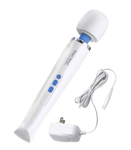 Беспроводной вибромассажер magic wand rechargeable(аналог)