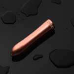 Розовая металлическая вибропуля doxy - 12 см.