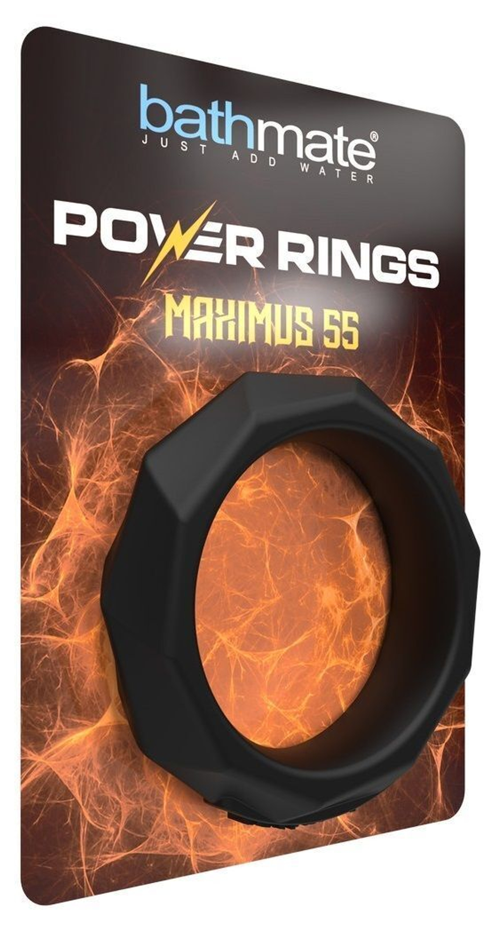 Черное эрекционное кольцо maximus