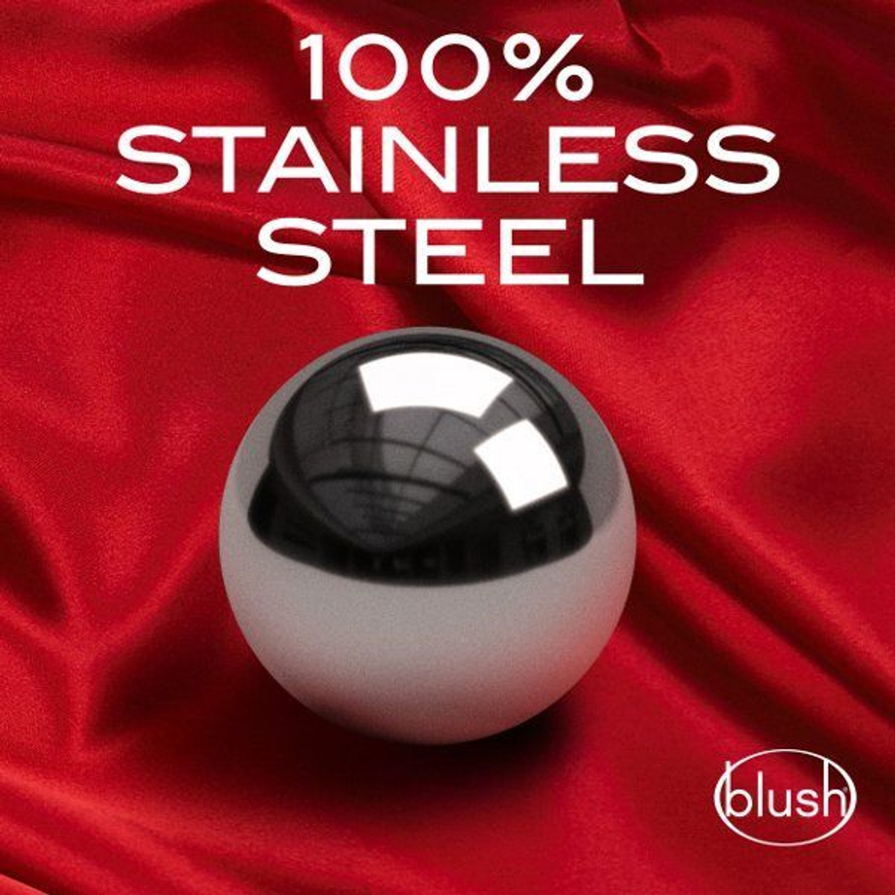 Серебристые вагинальные шарики stainless steel kegel balls