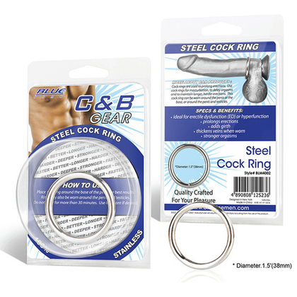 Стальное эрекционное кольцо steel cock ring